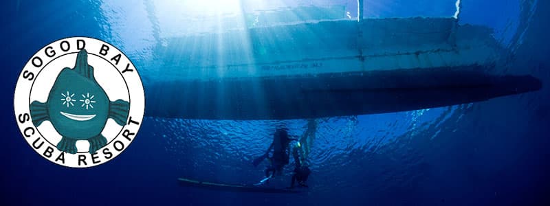 Coral restoration work on the house reef
